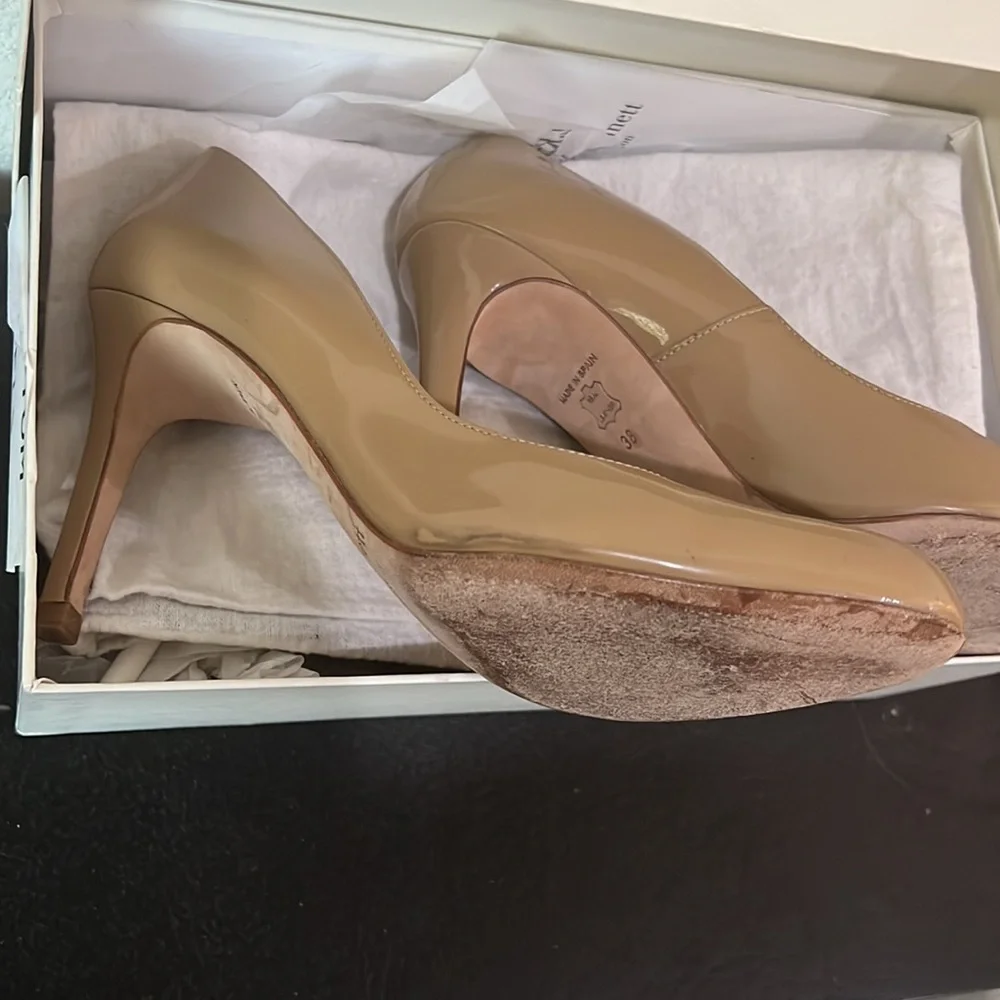 LK Bennett Shilo Taupe Patent Heels - Picture 11 of 16